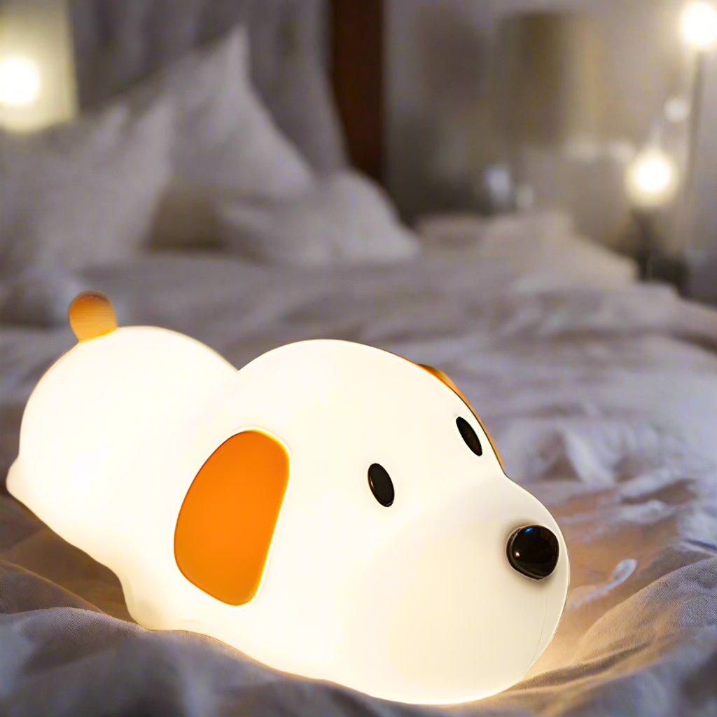 Silicone puppy night light