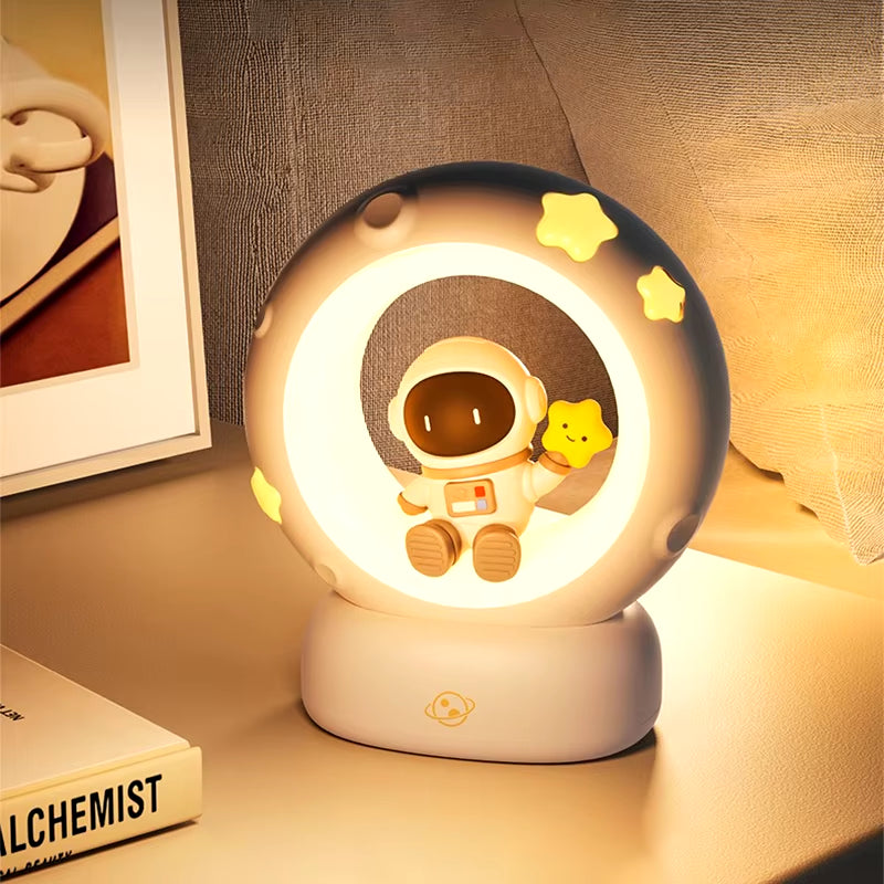 Astronaut panda silicone night light 