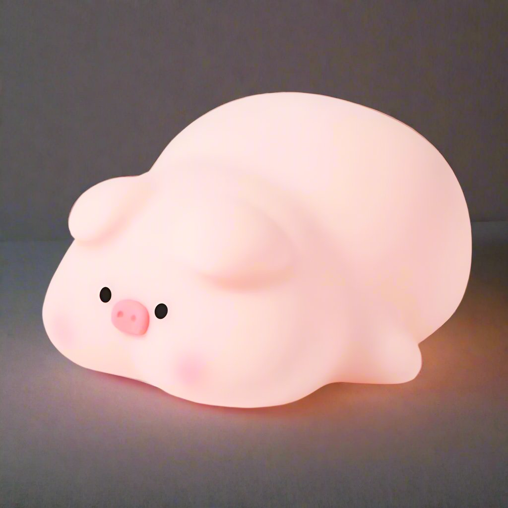 Piglet silicone night light