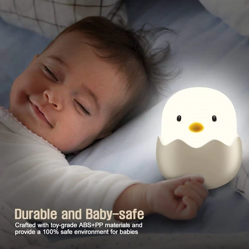 Hatching egg silicone night light