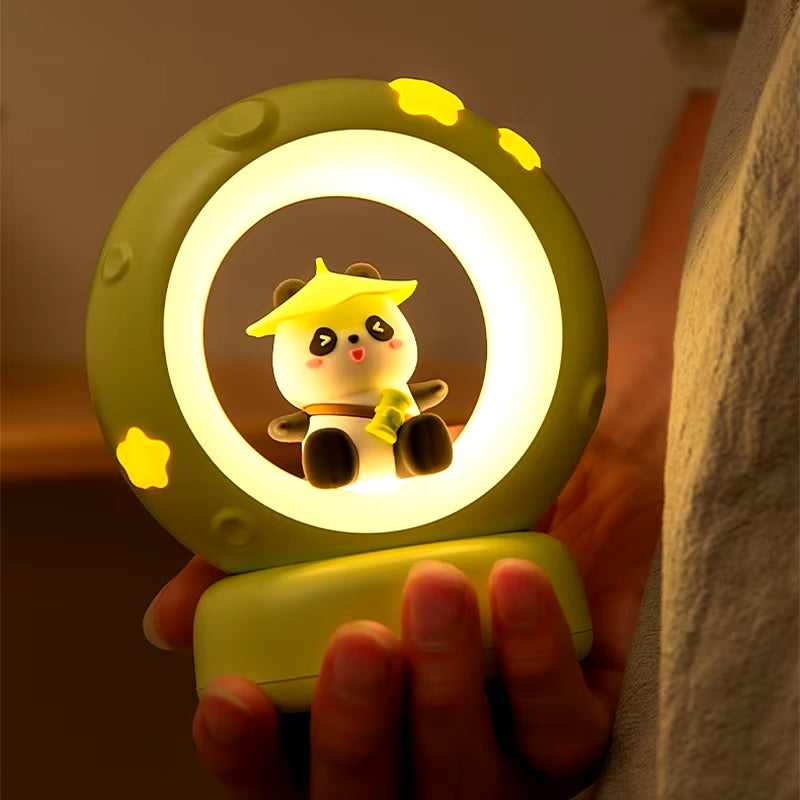 Astronaut panda silicone night light 