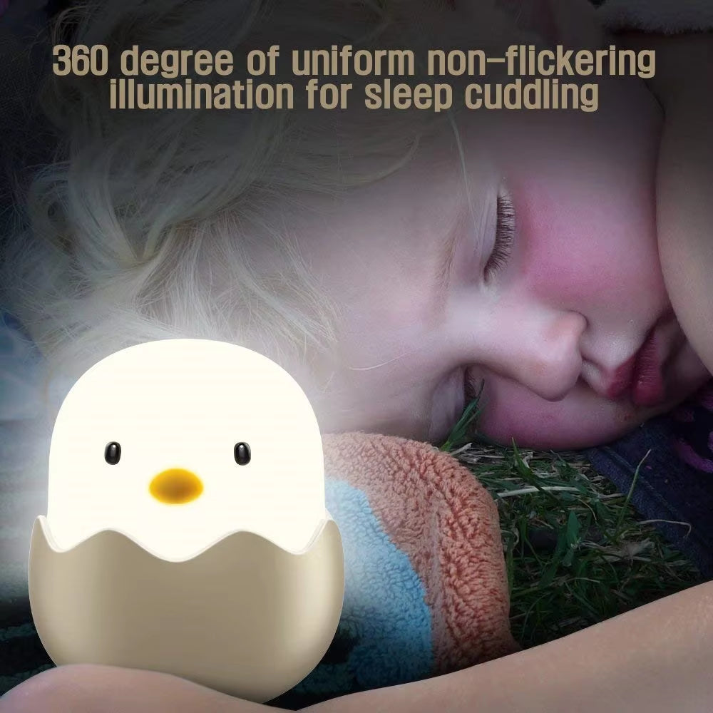 Hatching egg silicone night light