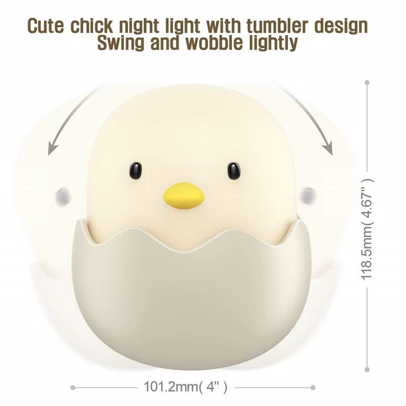 Hatching egg silicone night light