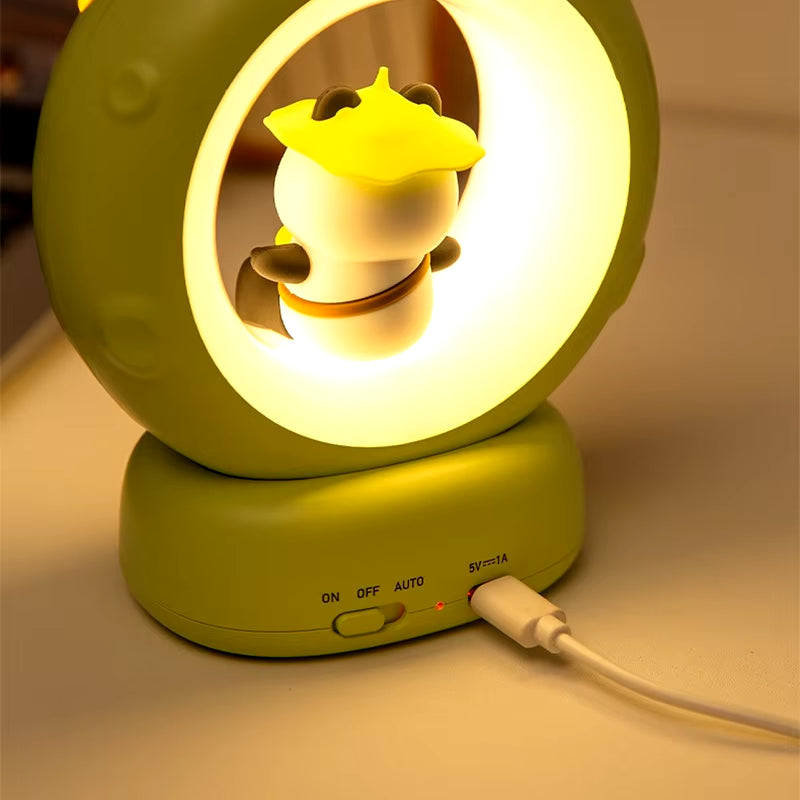 Astronaut panda silicone night light 