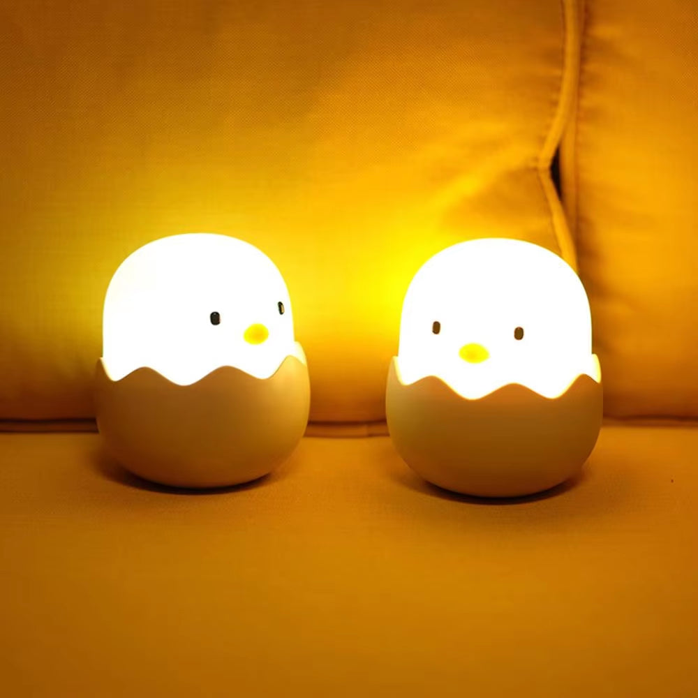 Hatching egg silicone night light