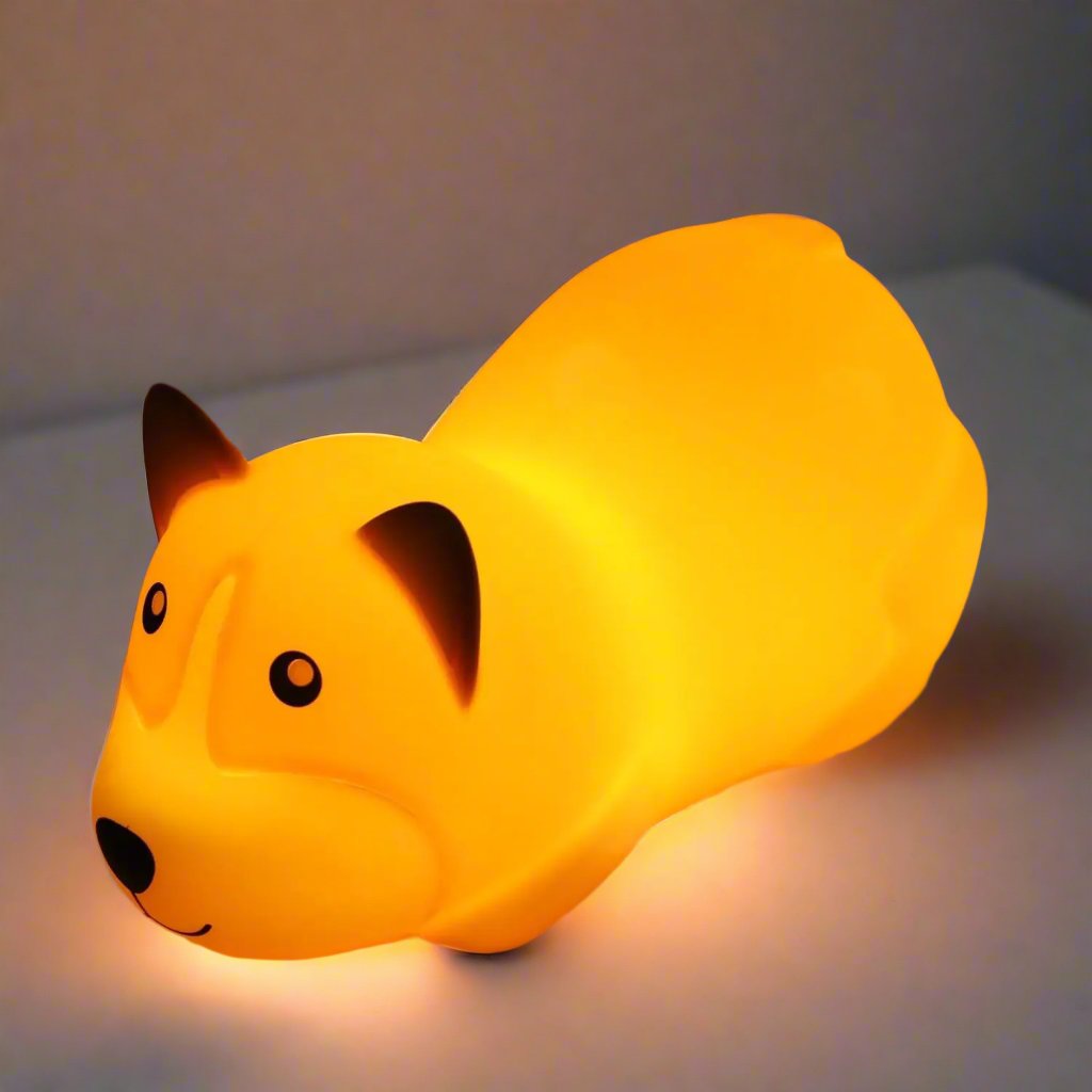 Silicone corgi night light