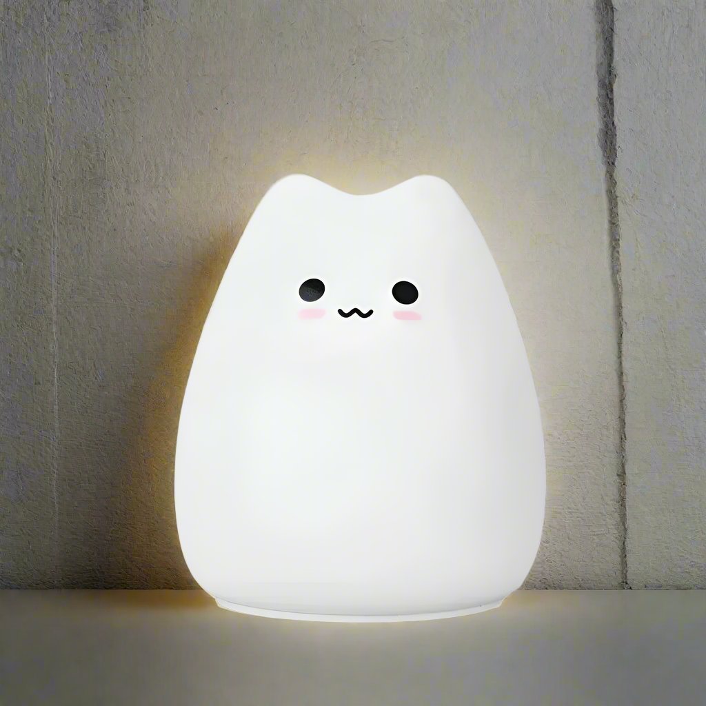 cat silicone night light (color changing)