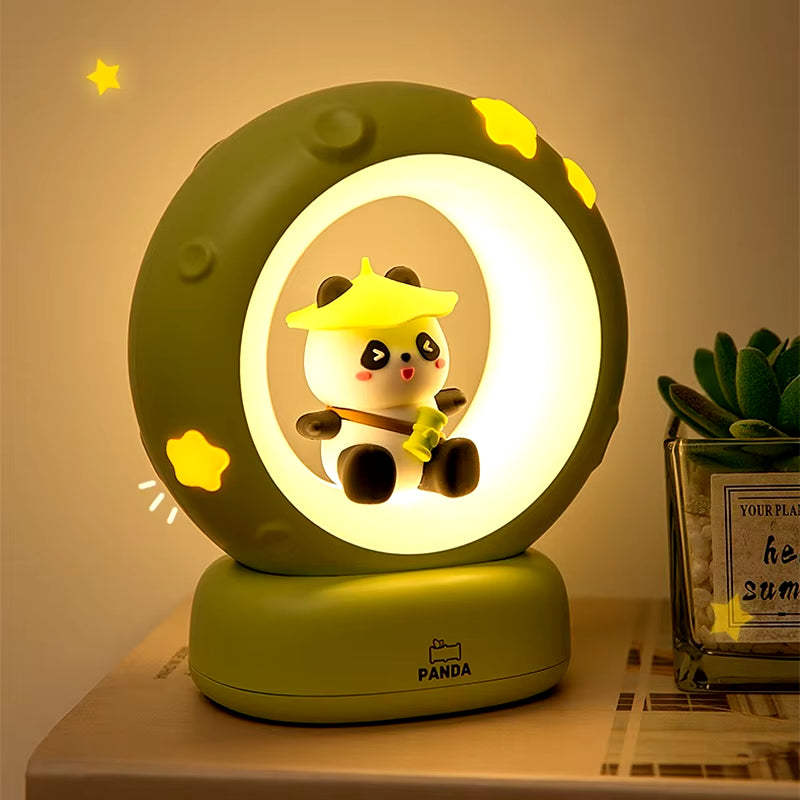 Astronaut panda silicone night light 