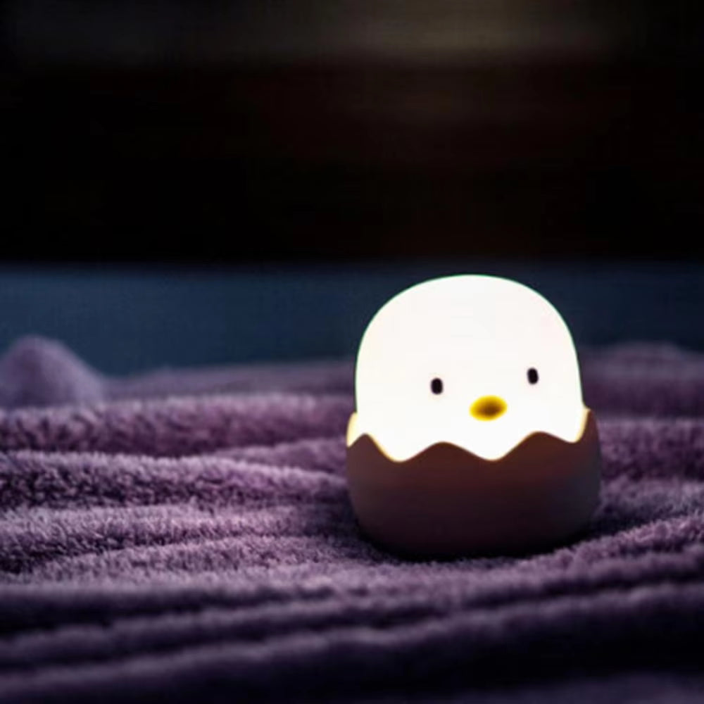 Hatching egg silicone night light