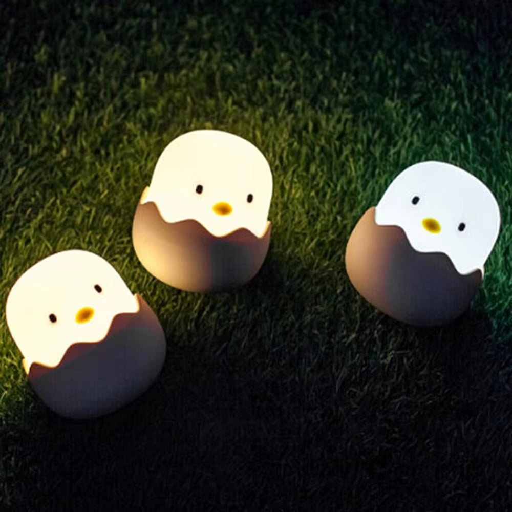 Hatching egg silicone night light