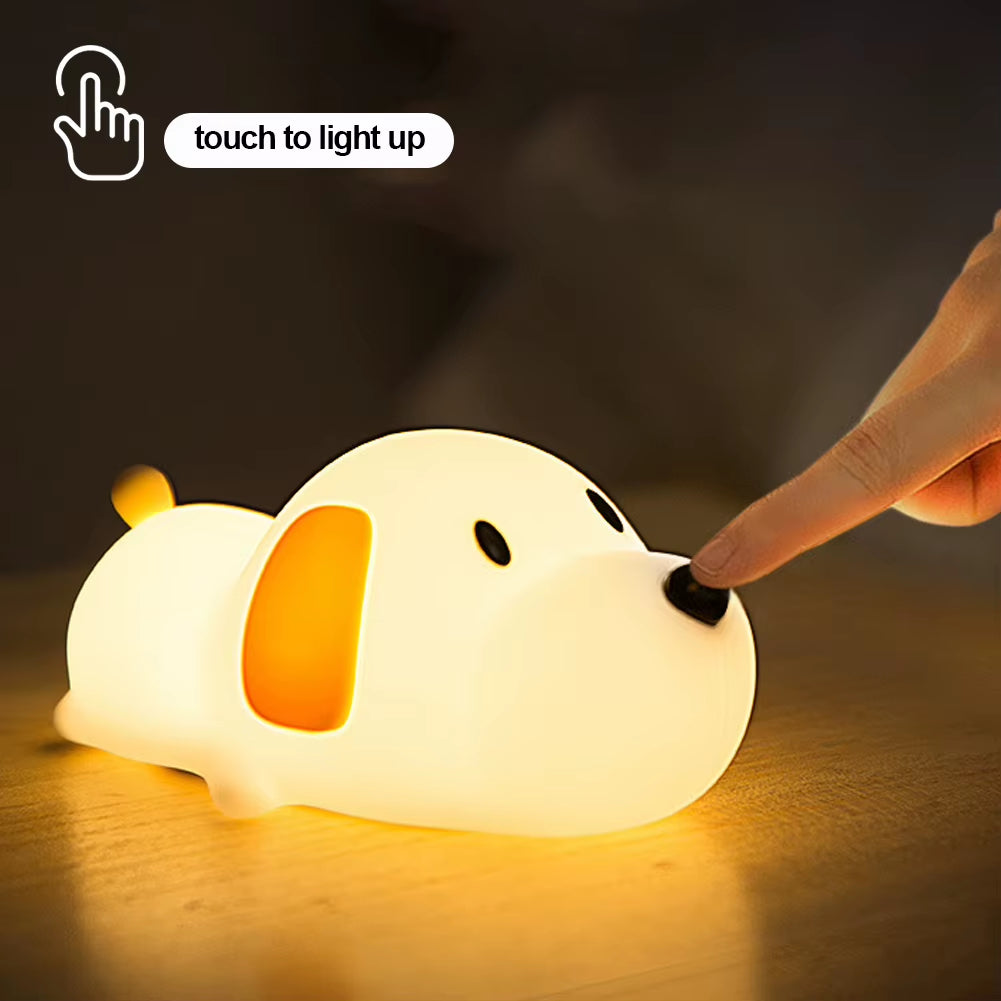 Silicone puppy night light