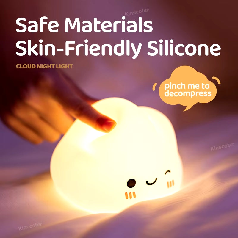 Cloud silicone night light